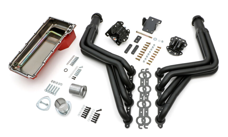 Trans-Dapt Performance 1968-72 GM A-Body LS Swap-In-A-Box Kit, Long Tube Headers 4L60E/4L70E