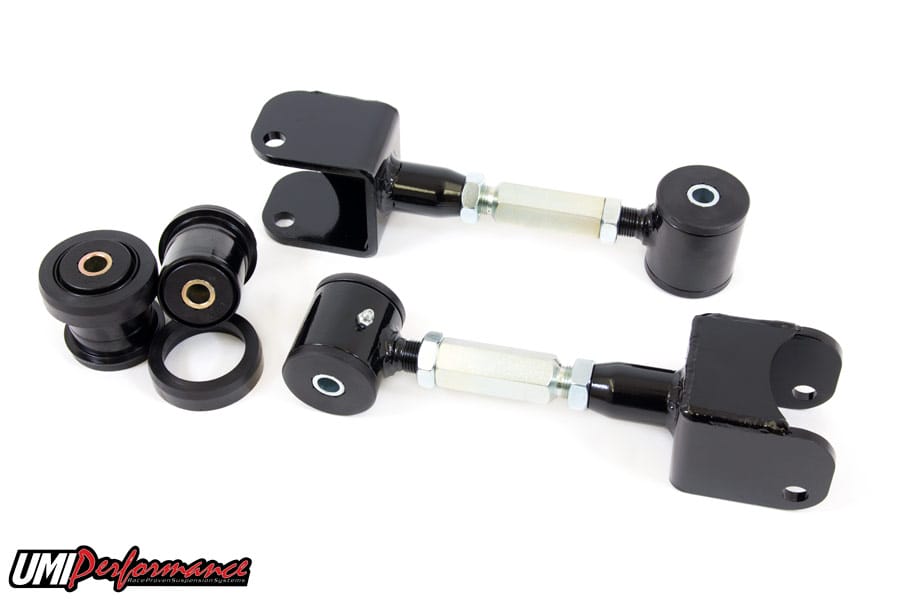 UMI Performance 402500 1968-72 GM A-Body Rear Upper Control Arm Kit, Adjustable, Rear-End Housing Bushings