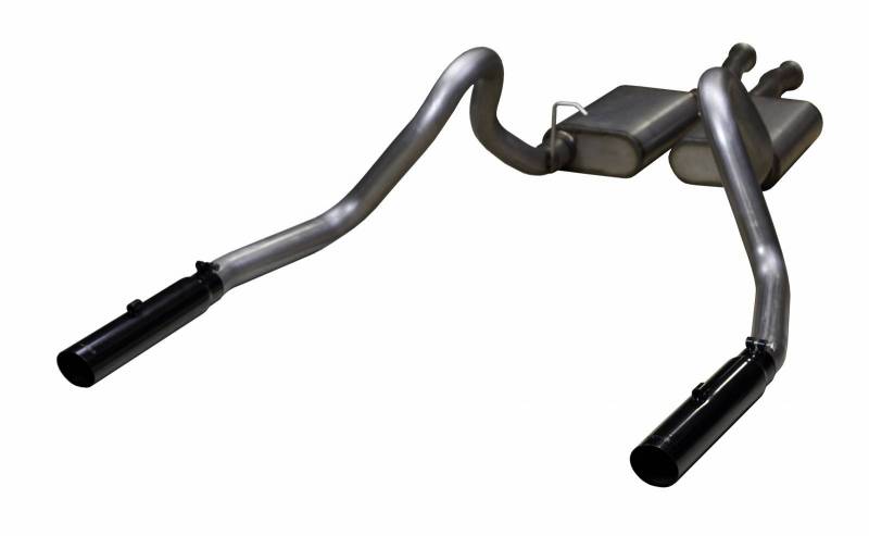 1979-1997 Ford Mustang LX/GT Pypes 3" Cat Back Exhaust Kit W/ Violator Mufflers, 409 Stainless