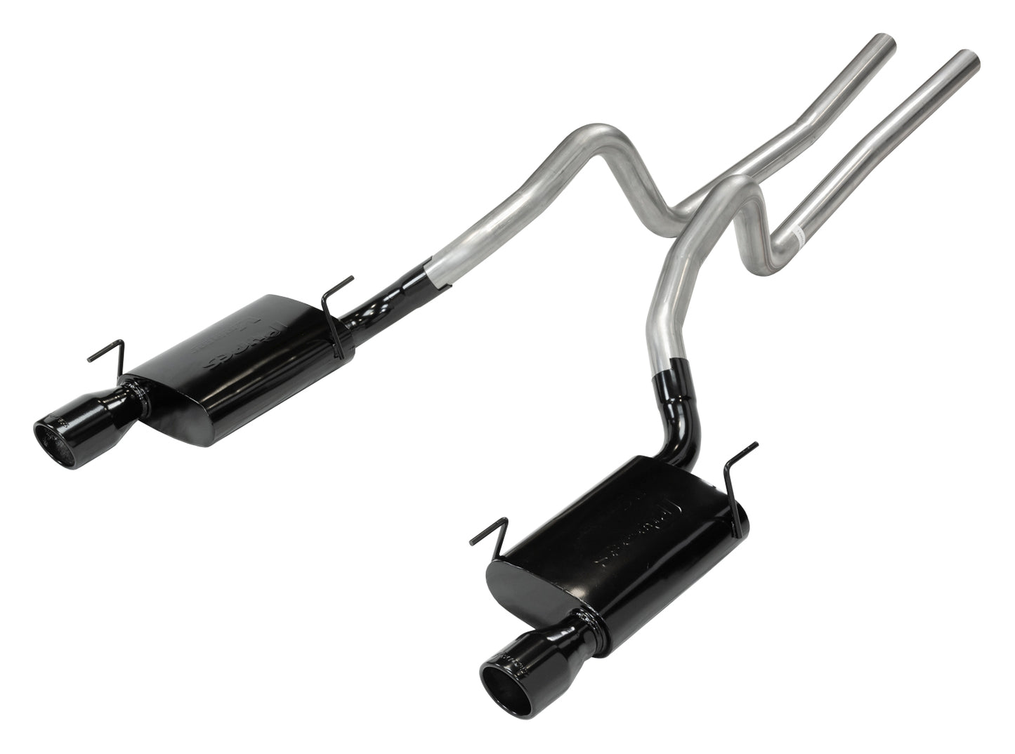 2005-2010 Ford Mustang GT Pypes Cat Back Exhaust Kit W/ Violator Mufflers, 409 Stainless