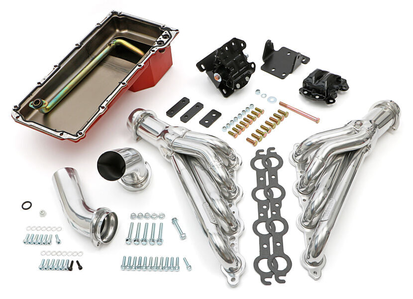 Trans-Dapt Performance 1968-72 GM A-Body LS Swap-In-A-Box Kit, Mid-Length Headers 4L60E/4L70E