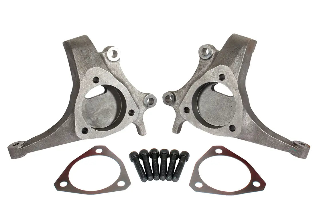 CPP 1978-88 GM G-Body Corvette Style Stock Height Brake Spindles