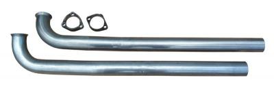 1964-74 Pontiac Pypes 2.5" Manifold Downpipes W/ HO-Ram Air 2 & 3-Bolt Flanges, 409 Stainless