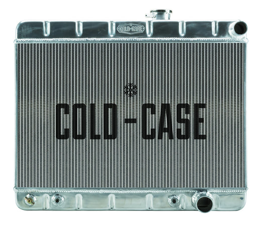 1964-65 GTO Tri-Power Cold Case Performance Radiator w/o A/C, Automatic Transmission