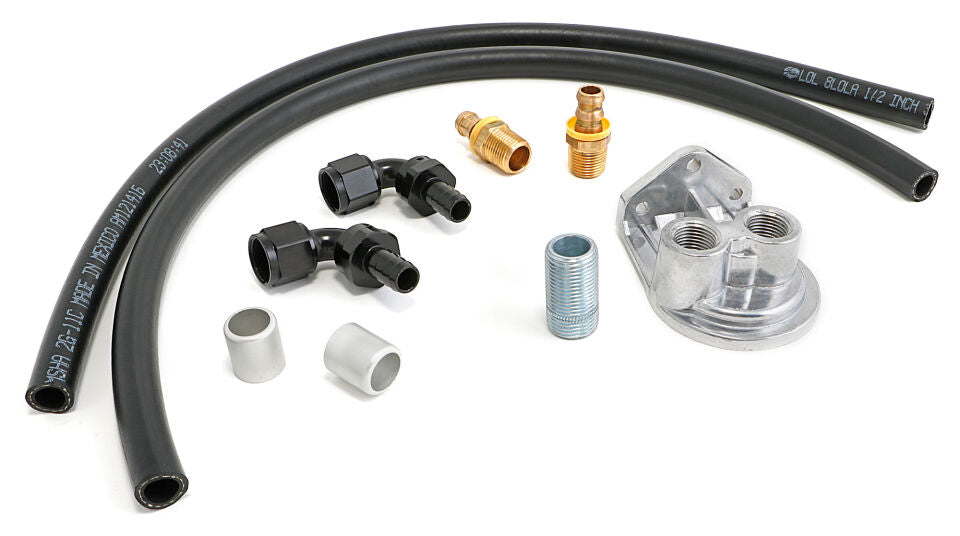 Trans-Dapt Performance Remote Oil Filter Integration Kit for LS-Swap Oil Pans