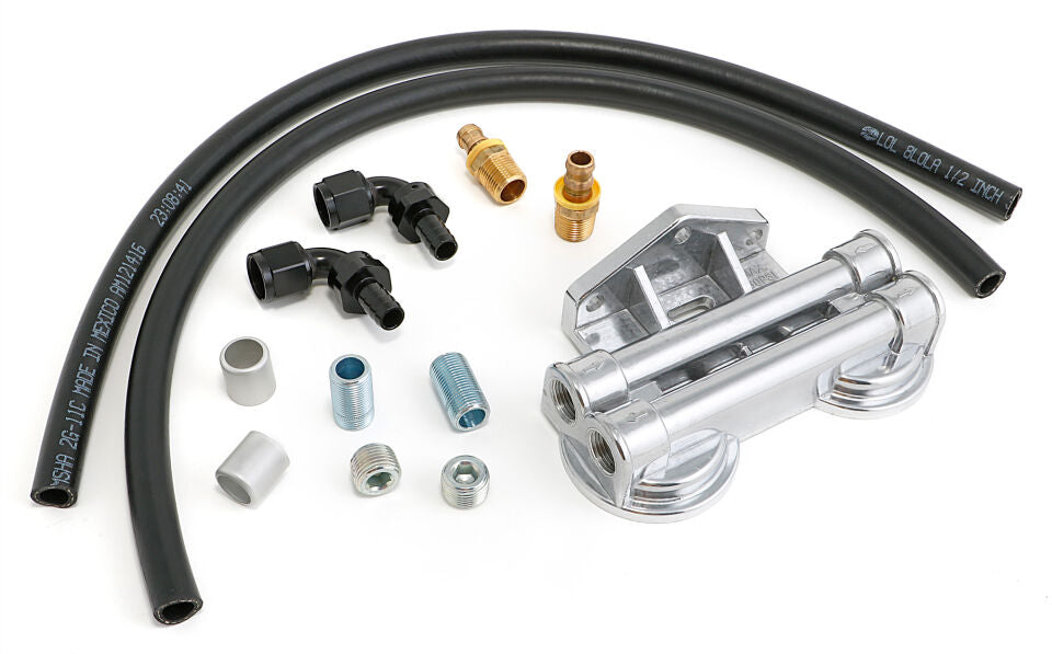 Trans-Dapt Performance Remote Oil Filter Integration Kit for LS-Swap Oil Pans