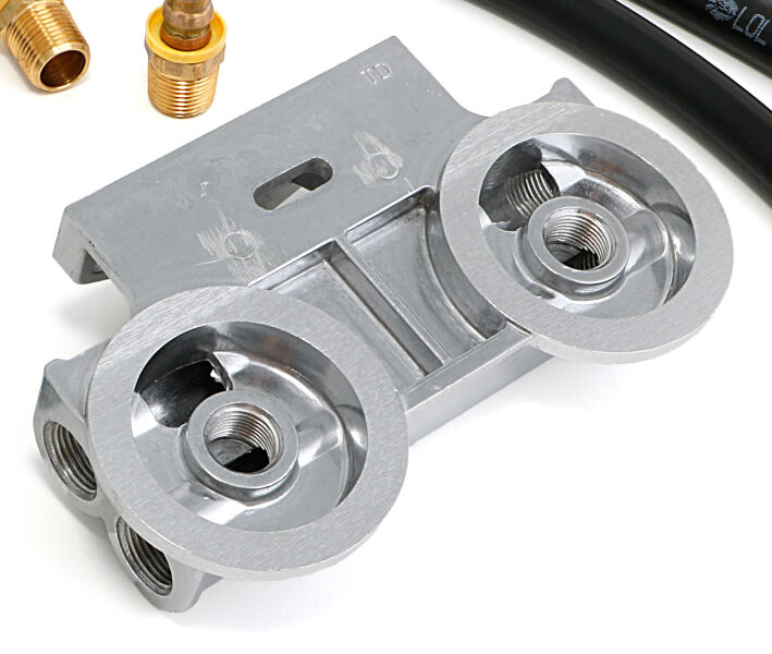 Trans-Dapt Performance Remote Oil Filter Integration Kit for LS-Swap Oil Pans