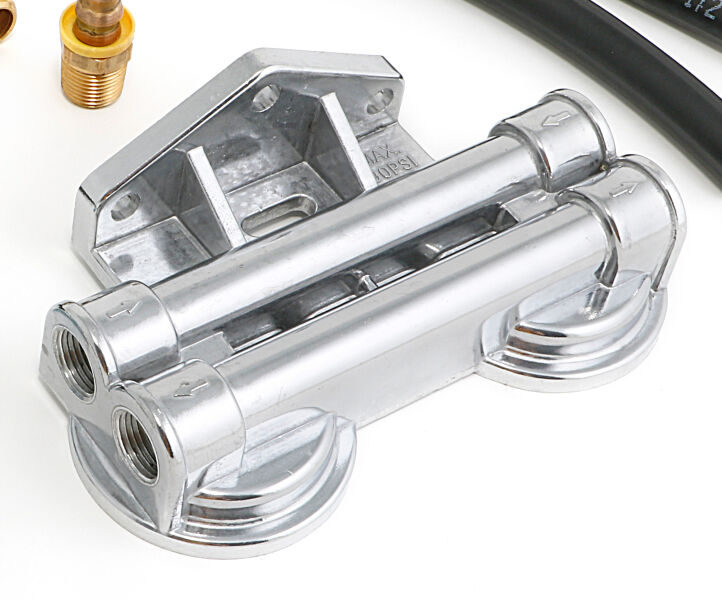 Trans-Dapt Performance Remote Oil Filter Integration Kit for LS-Swap Oil Pans