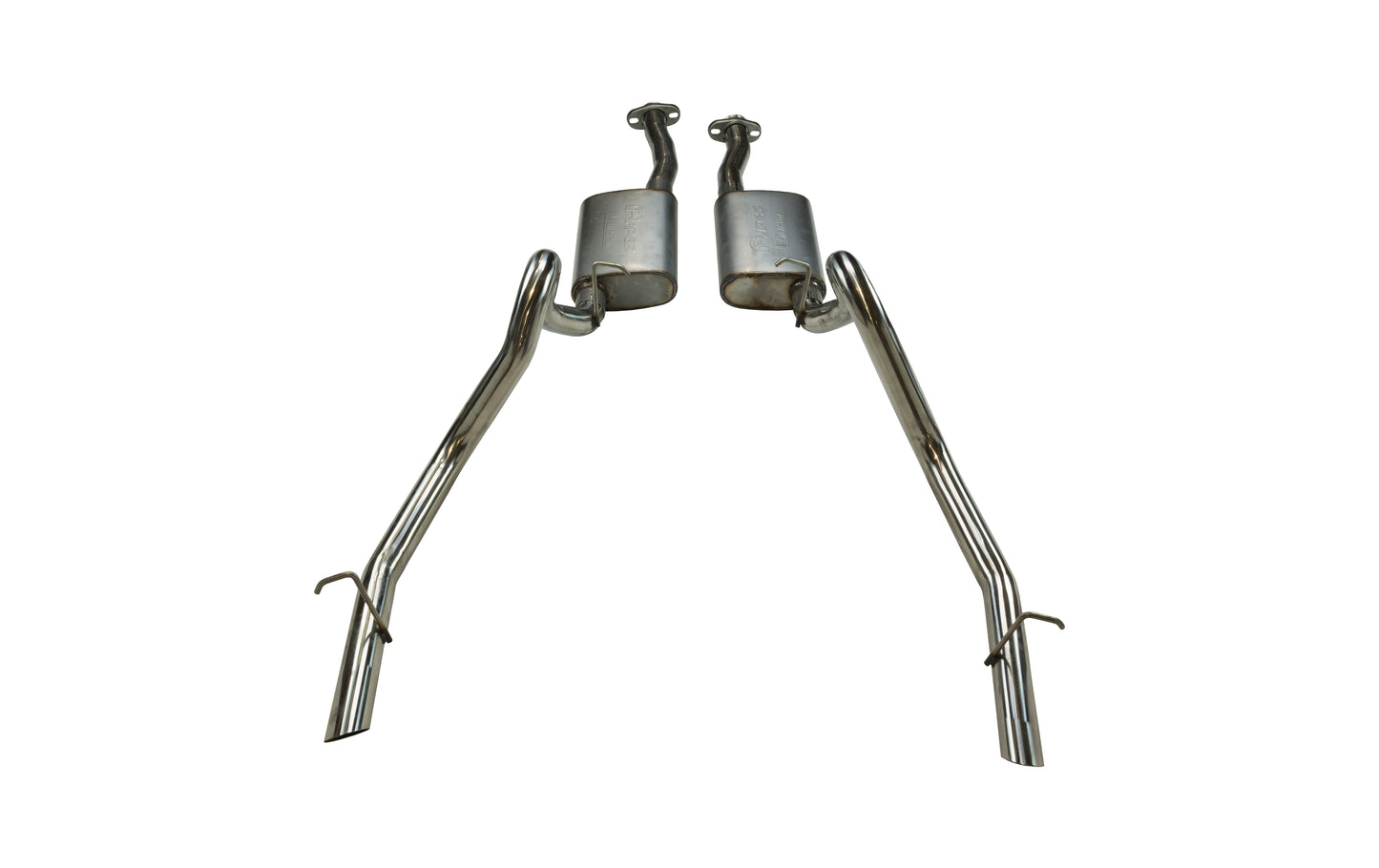 1979-1993 Ford Mustang LX Pypes 2.5" Cat Back Exhaust Kit W/ Violator Mufflers, 409 Stainless