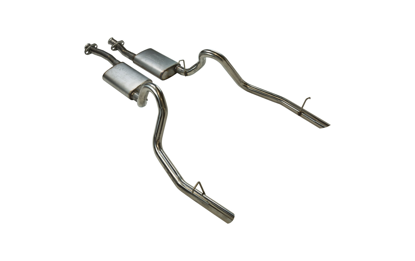 1979-1993 Ford Mustang LX Pypes 2.5" Cat Back Exhaust Kit W/ Violator Mufflers, 409 Stainless