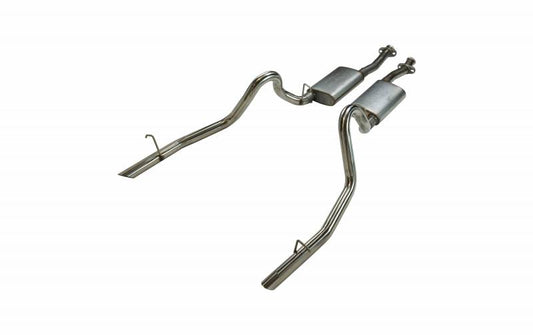 1979-1993 Ford Mustang LX Pypes 2.5" Cat Back Exhaust Kit W/ Violator Mufflers, 409 Stainless