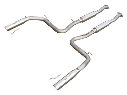 1999-2004 Ford Mustang Cobra Pypes 2.5" Cat Back Exhaust Kit W/ Violator Mufflers, 409 Stainless