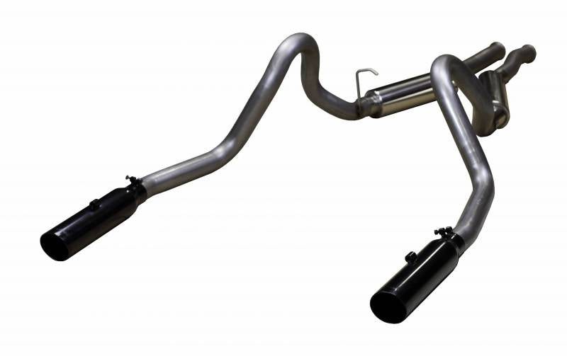 1979-2004 Ford Mustang Pypes Pype Bomb Cat Back Exhaust Kit W/ Violator Mufflers, 409 Stainless