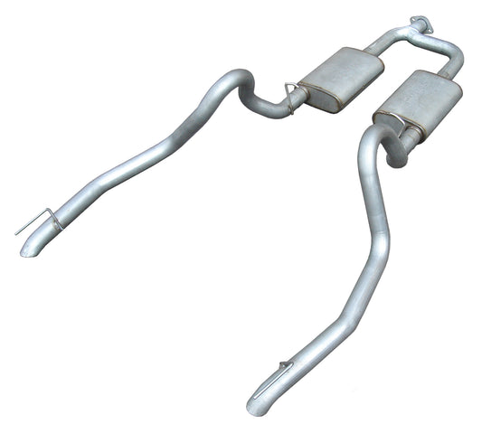 1998-2004 Ford Mustang V6 Pypes Converter Back Exhaust System W/ Street Pro Mufflers, 409 Stainless