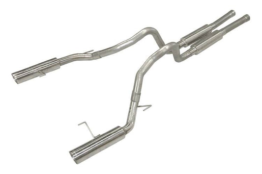 2005-2010 Ford Mustang GT Pypes Super System Cat Back Exhaust Kit W/ Pype Bomb Tips & M-80 Race Pro Mufflers, 409 Stainless