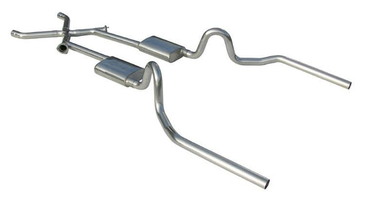 1964-72 GM A-Body Pypes 3" Crossmember Back Exhaust System W/ X-Change X-Pipe, 409 Stainless