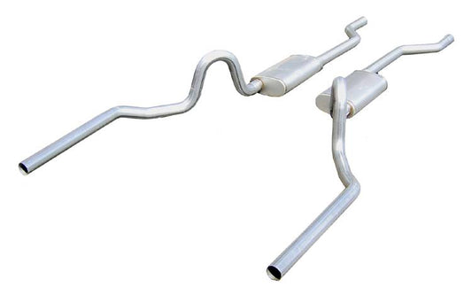 1964-72 GM A-Body Pypes 2.5" Crossmember Back Exhaust System W/O Crossover, 409 Stainless