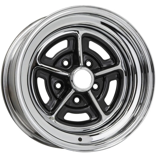 Buick 15"x7" Rallye Wheel, 5x4-3/4" Bolt Pattern, 4.00" Backspace, Chrome