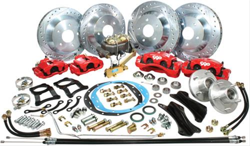 Classic Performance Parts 1968-72 GM A-Body Complete Front and Rear Big Break Kit Red Calipers